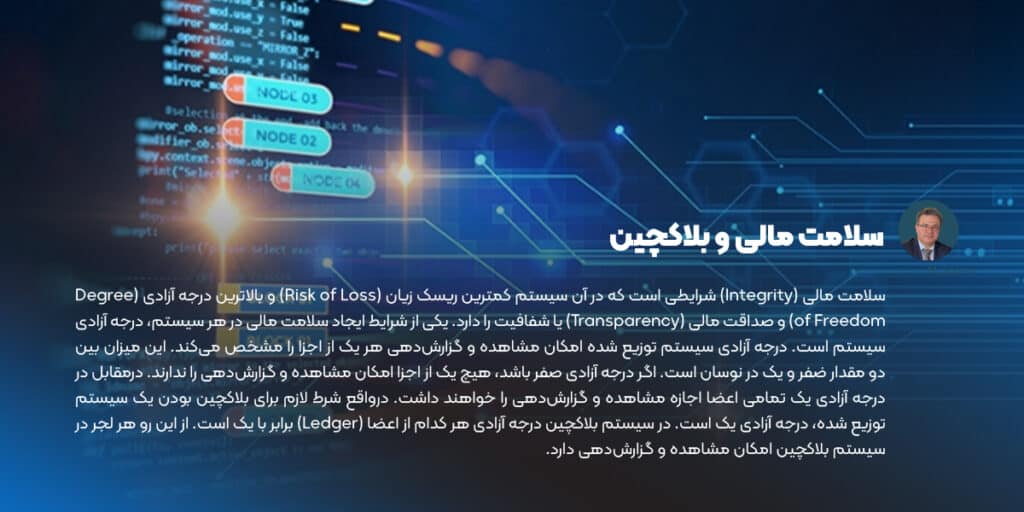 سلامت مالی و بلاکچین