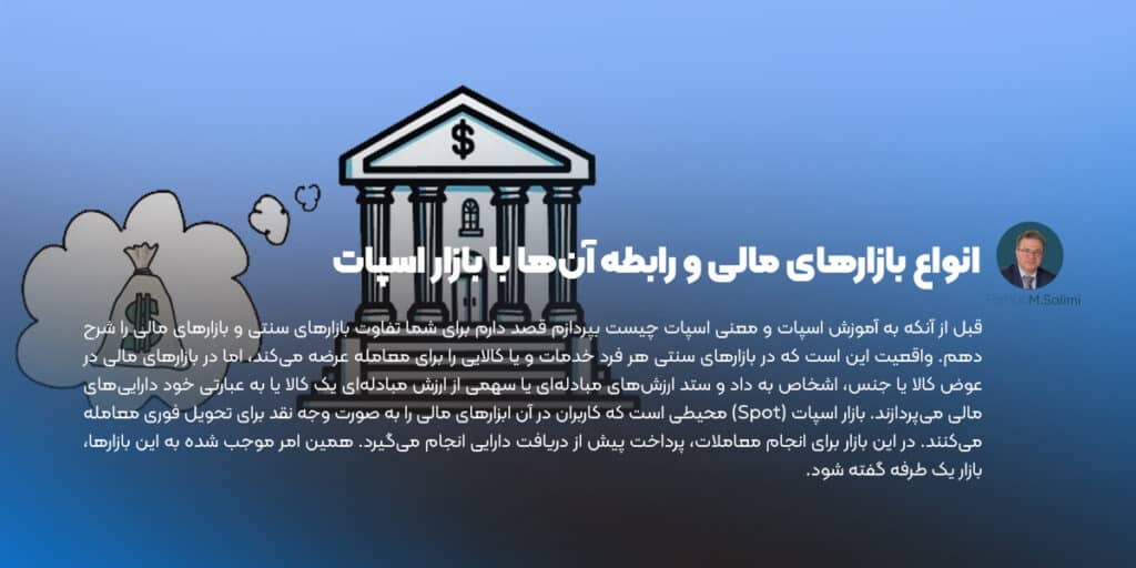 انواع بازارهای مالی و رابطه آن‌ها با بازار اسپات