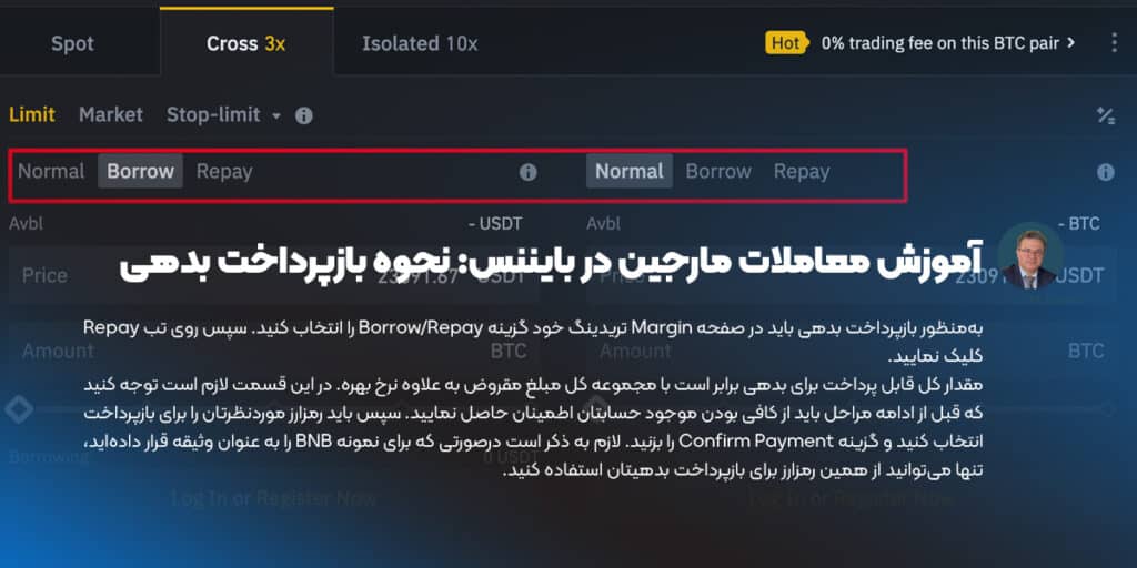 بازپرداخت بدهی در معاملات مارجین بایننس