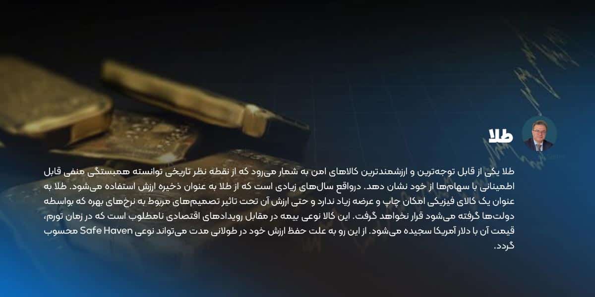 طلا به عنوان سرمایه گذاری امن