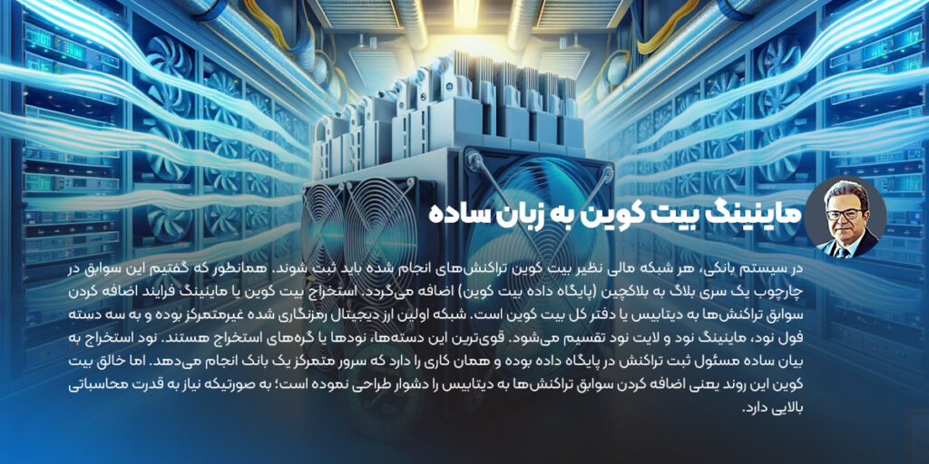 ماینینگ بیت کوین به زبان ساده