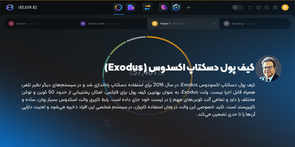 کیف پول دسکتاپ اکسدوس (Exodus)