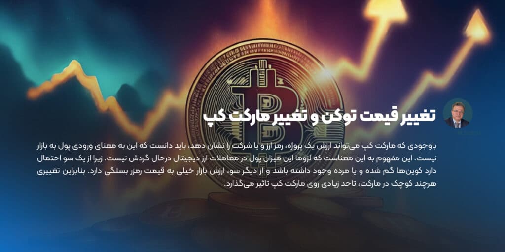 تغییر قیمت توکن و تغییر مارکت کپ